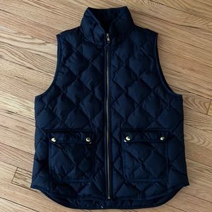 J Crew Quilted Down Vest